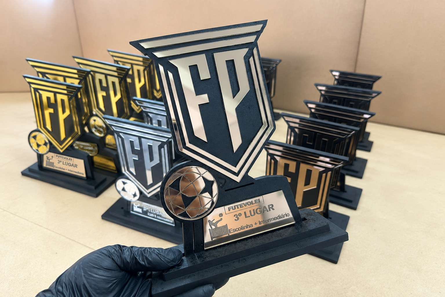 Kit pódio — 3 troféus